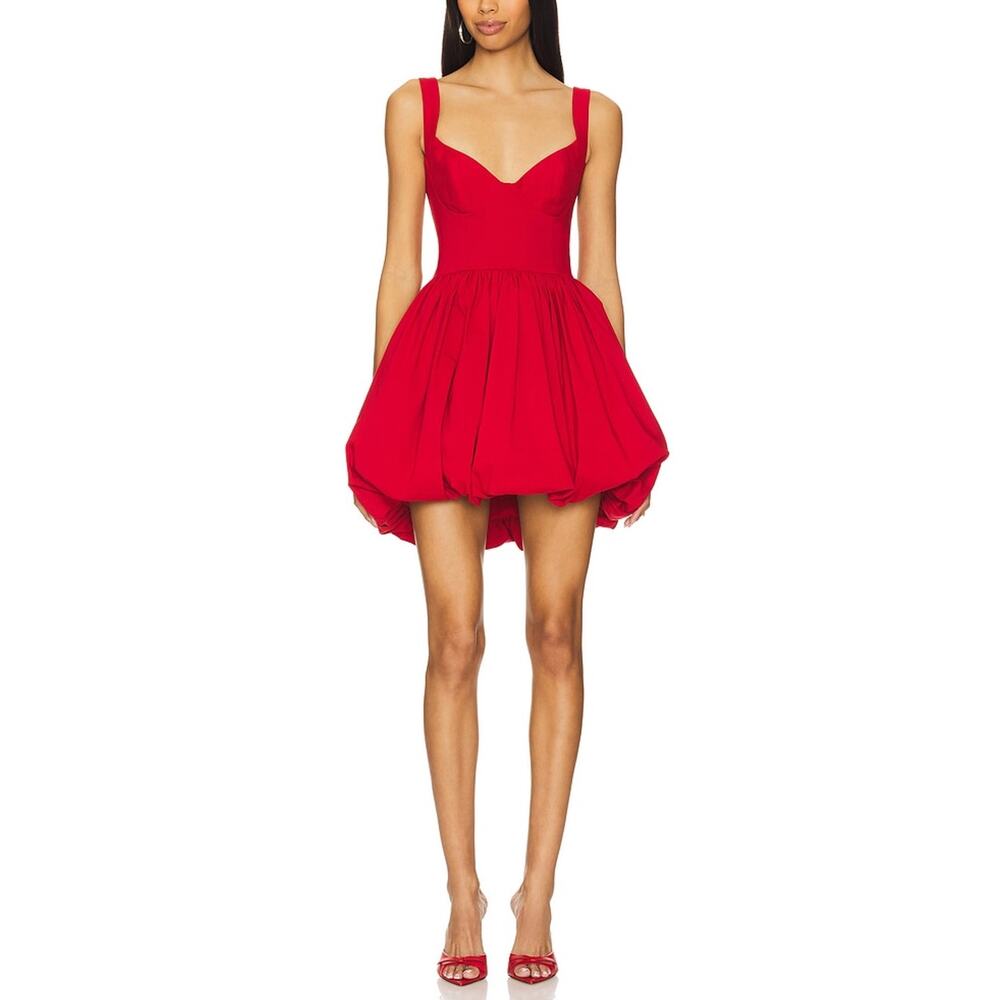Nbd Bustier Red Yaritza Mini Dress Size S